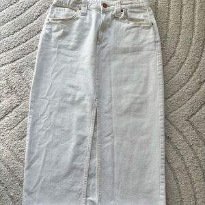 H&M Cream white Denim Skirt